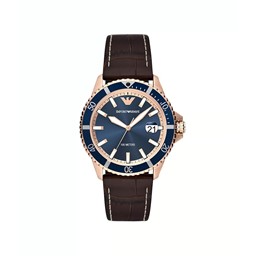 Show details for Emporio Armani Three-Hand Date Brown Leather Watch AR11556 Picture of Emporio Armani Three-Hand Date Brown Leather Watch AR11556