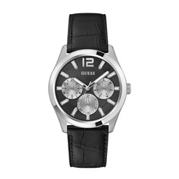 Show details for Guess Mens Silver Tone Multi-function Watch Box Set GW0809G1 Picture of Guess Mens Silver Tone Multi-function Watch Box Set GW0809G1