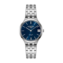 Show details for Roamer Slim Line Classic Ladies Blue Watch Picture of Roamer Slim Line Classic Ladies Blue Watch