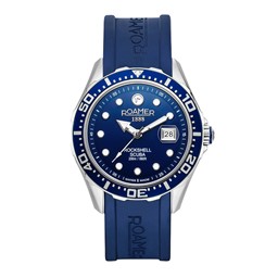Show details for Roamer Rockshell Mark III Scuba Blue Men's Watch Picture of Roamer Rockshell Mark III Scuba Blue Men's Watch