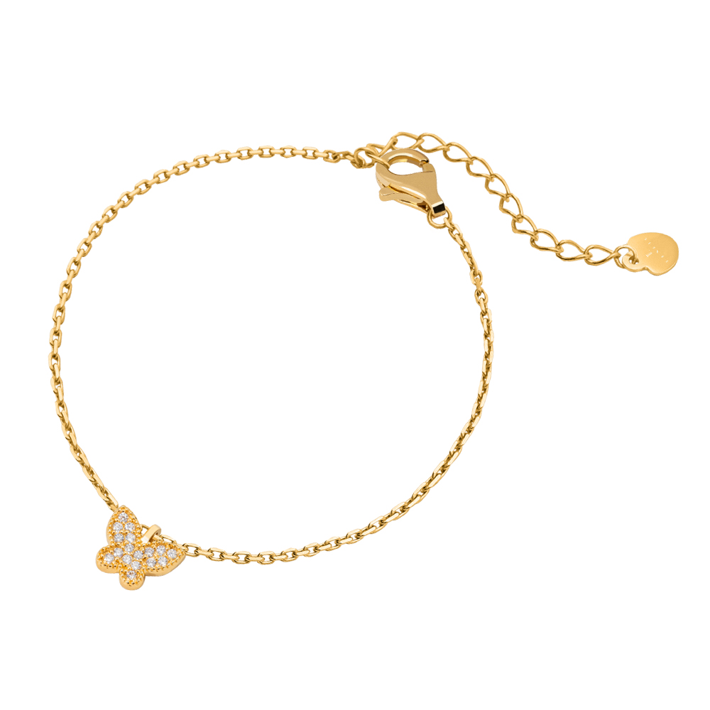 Picture of Lencia Butterfly Gold Bracelet LLJ-GD15B5093A-BR.G