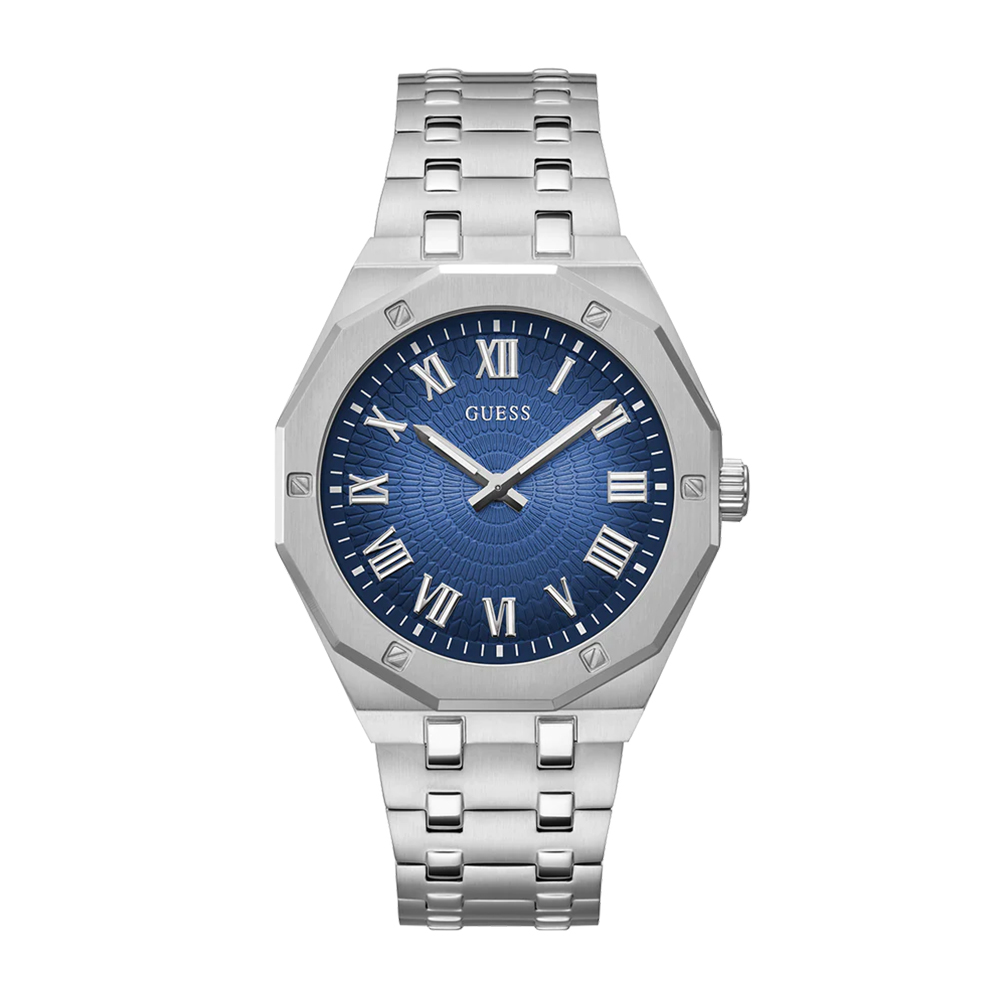 Picture of Guess Mens Silver Tone Analog Watch GW0575G4