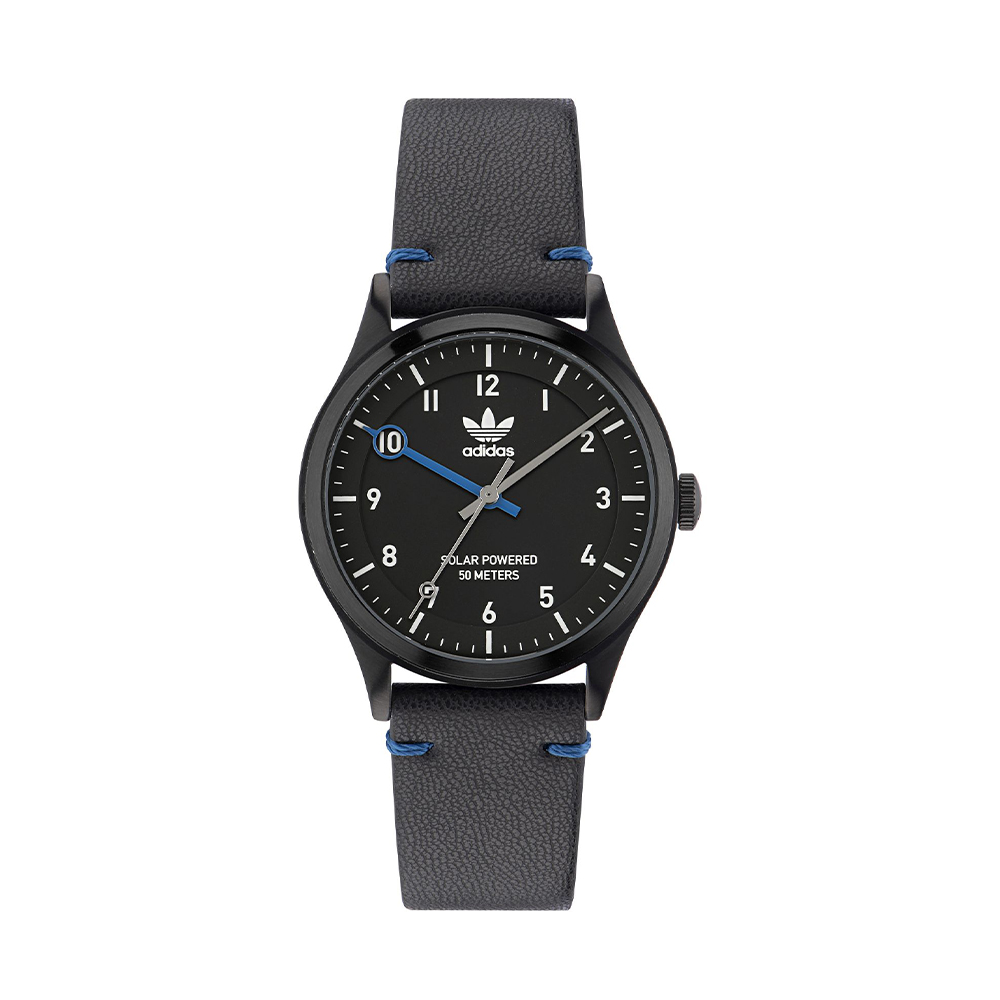 Picture of Adidas Black Analog Leather Strap Watch AOST23046