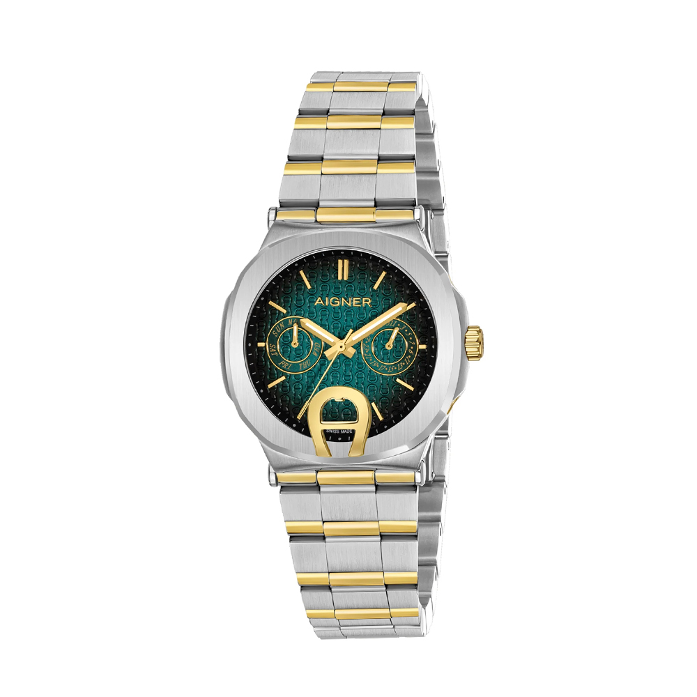 Picture of Aigner Taviano Women's Green Dial Silver Gold Watch ARWLG0000702