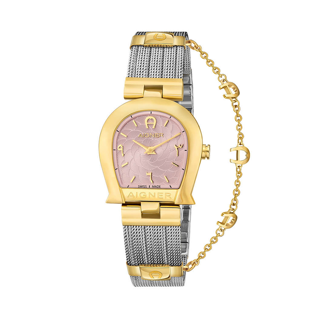 Picture of Aigner Cremona Women's Light Pink Dial Silver Gold Watch A115263