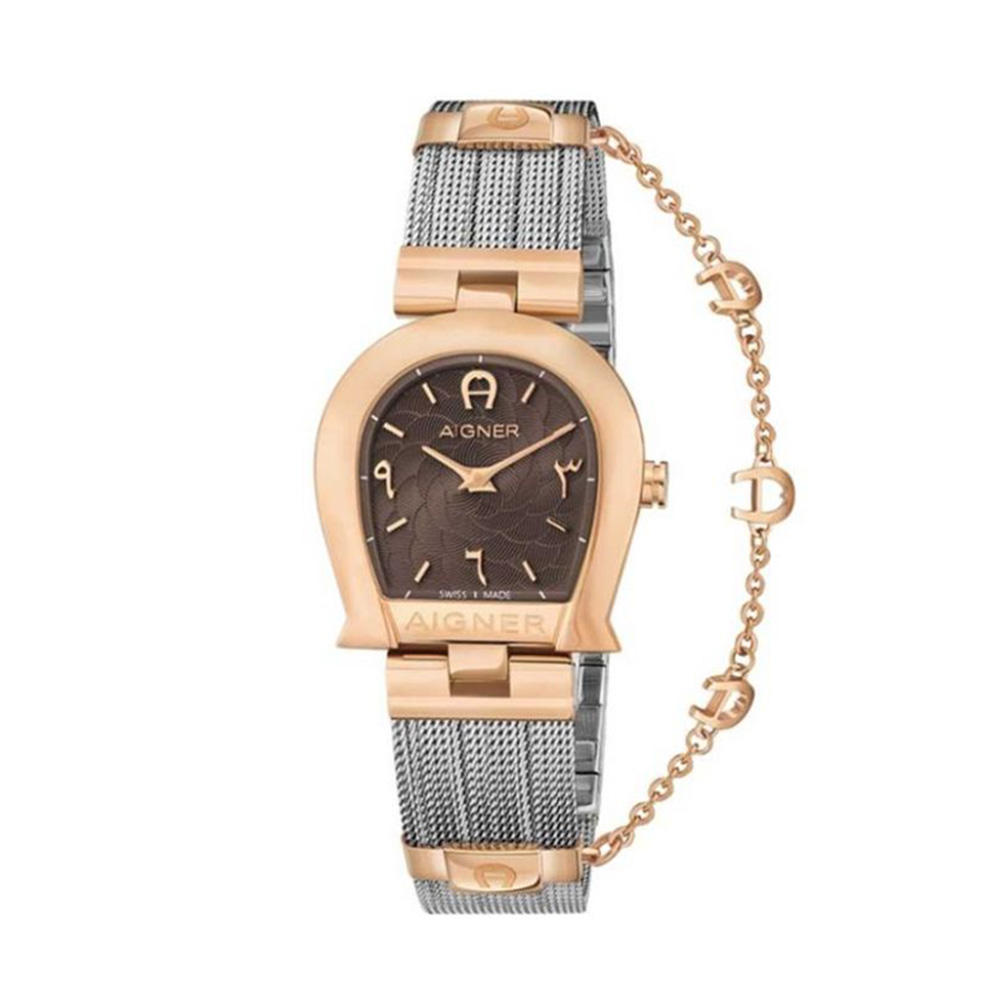 Picture of Aigner Cremona Women's Brown Dial Silver Gold Watch A115263