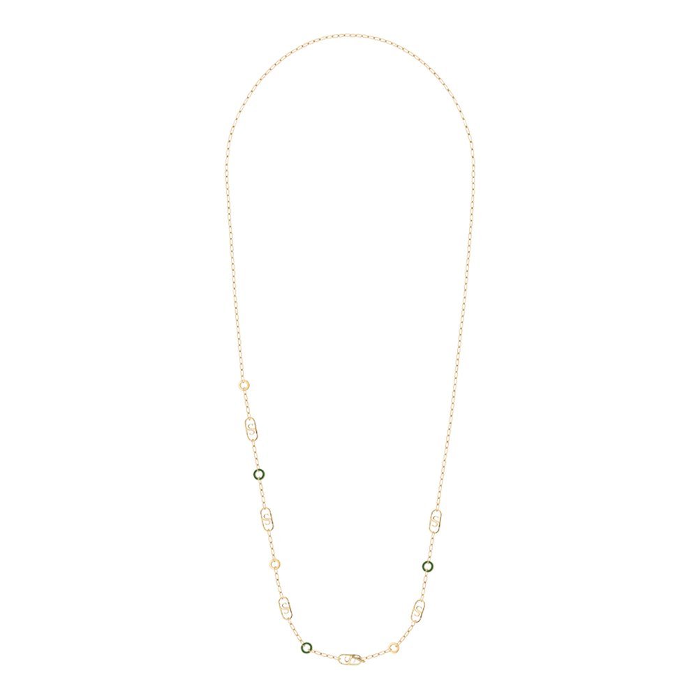 Picture of Saint Honore Oval Logo Y Type Necklace CL72 3Z