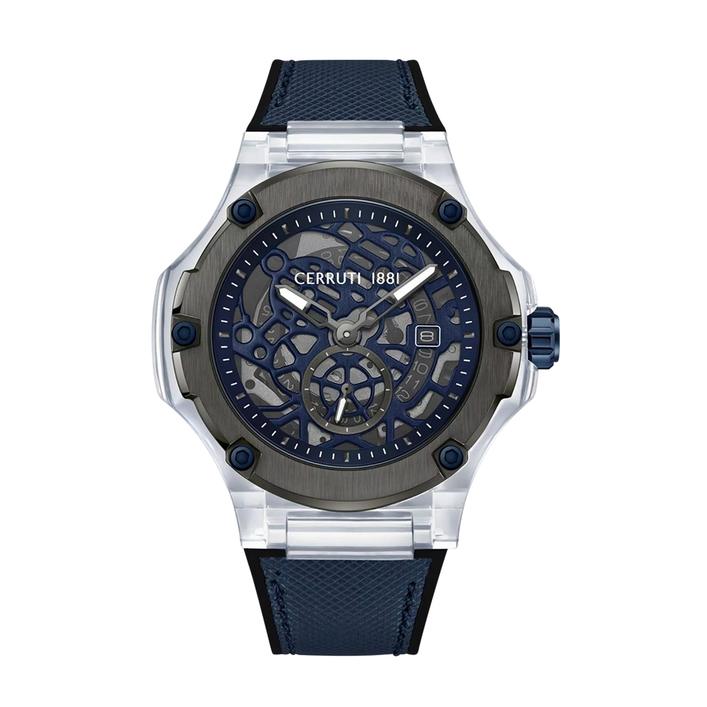 Picture of Cerruti 1881 Lucardo Men's Blue Rubber Strap Watch CIWGN0022902