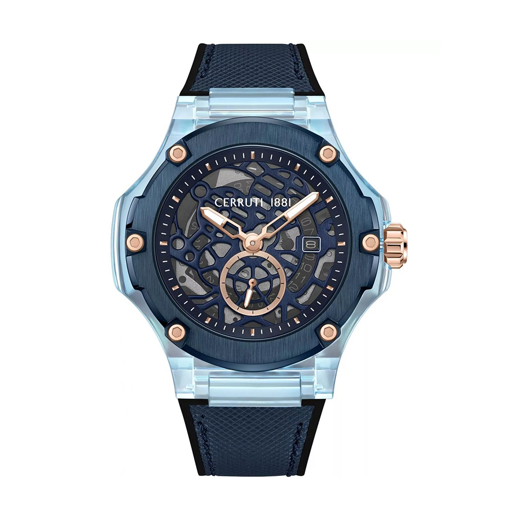 Picture of Cerruti 1881 Lucardo Men's Blue Rubber Strap Watch CIWGN0022904