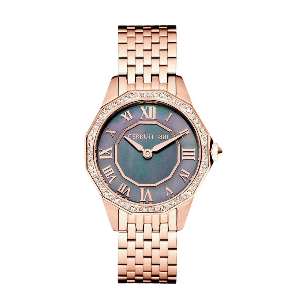 Picture of Cerruti 1881 Women's Rose Gold Analog Stainless Steel Strap Watch CIWLG0008201