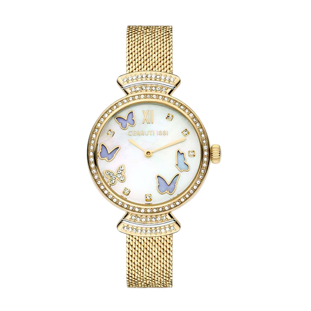 Picture of Cerruti 1881 Women's Gold Analog Stainless Steel Strap Watch CIWLG0008702