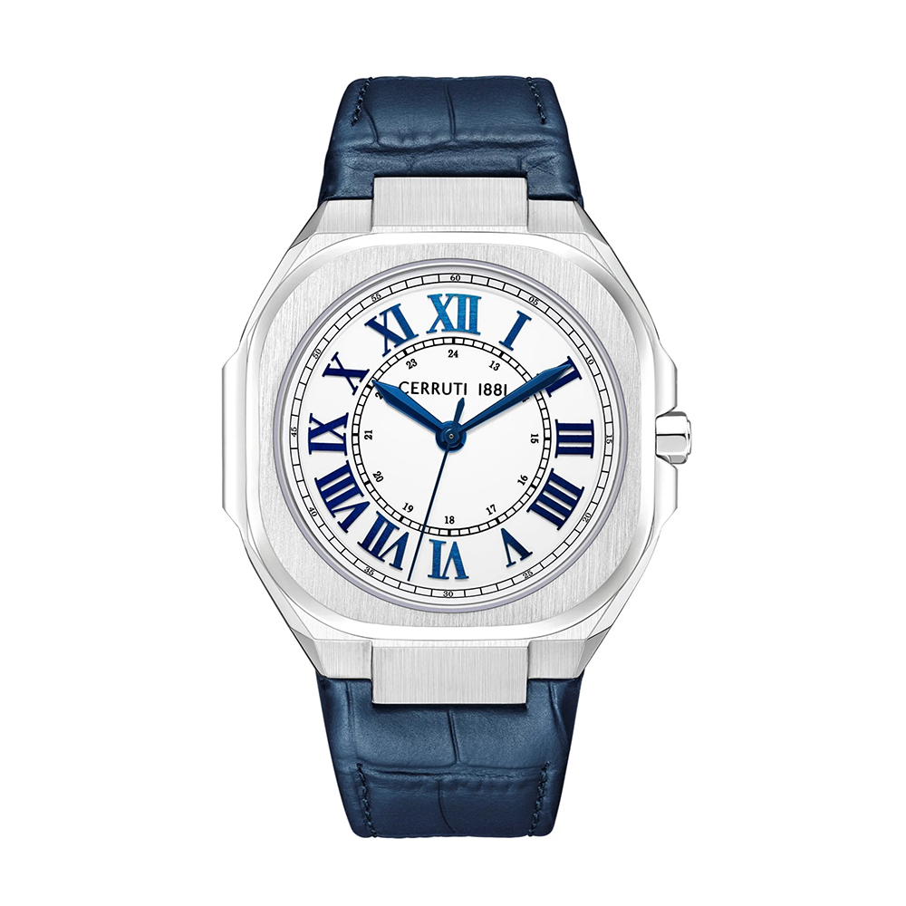 Picture of Cerruti 1881 Leadri Blue Leather Analog Watch Men's CIWGA0050101