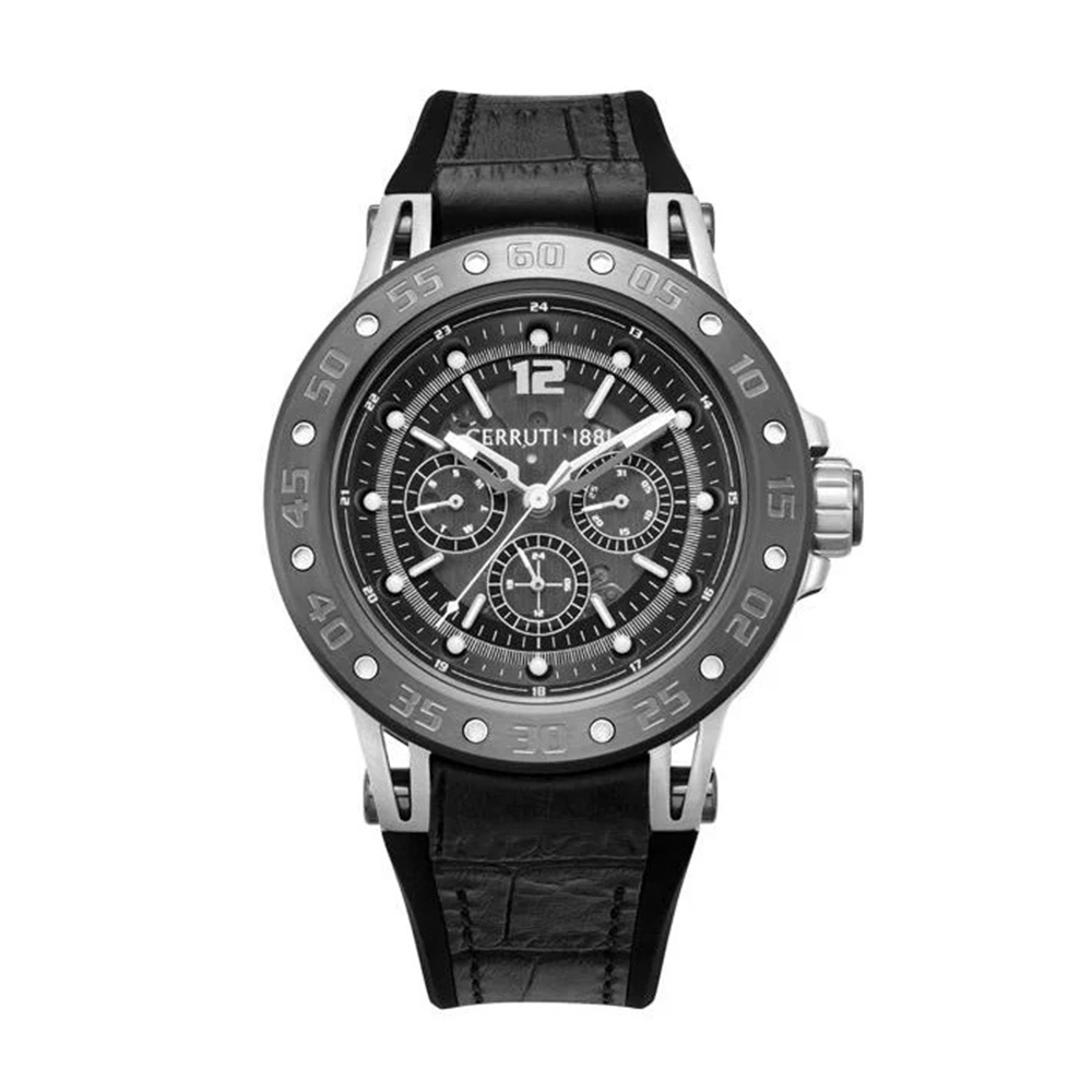 Picture of Cerruti 1881 Velletri Analog Black Watch For Men CIWGB0042301