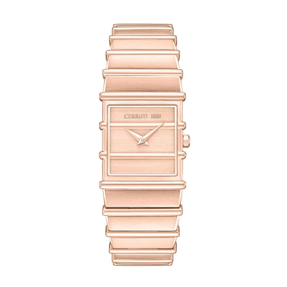 Picture of Cerruti 1881 Ladies Yellow Gold Plated Rose Gold Dial Watch CIWLG0052201