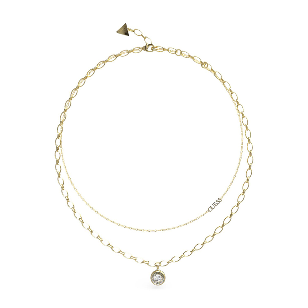 Picture of Guess Unique Solitaire Gold Necklace JUBN03395JWYGT/U
