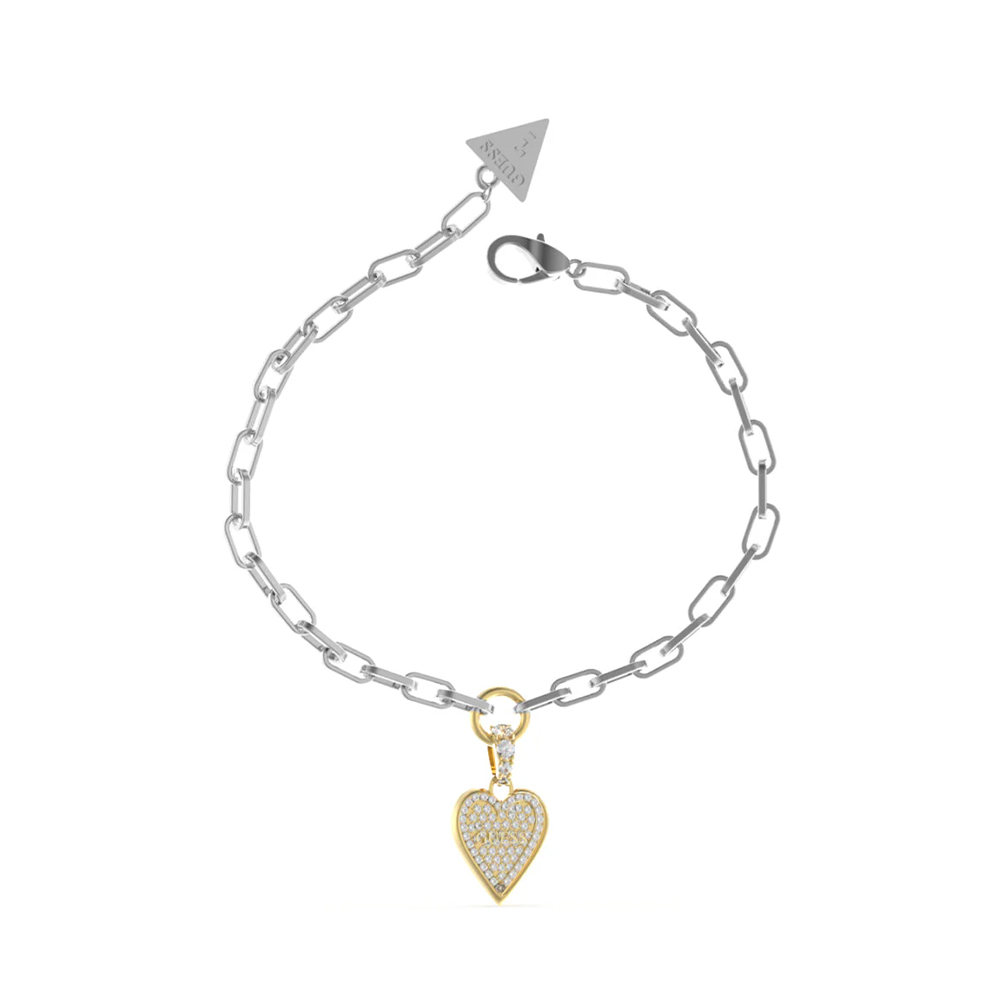 Picture of Guess Women's Silver and Gold Bracelet JUBB03250JWYGRHS