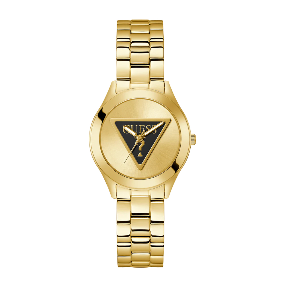 Picture of Guess Tri Plaque Gold-Tone Analog Watch GW0675L2