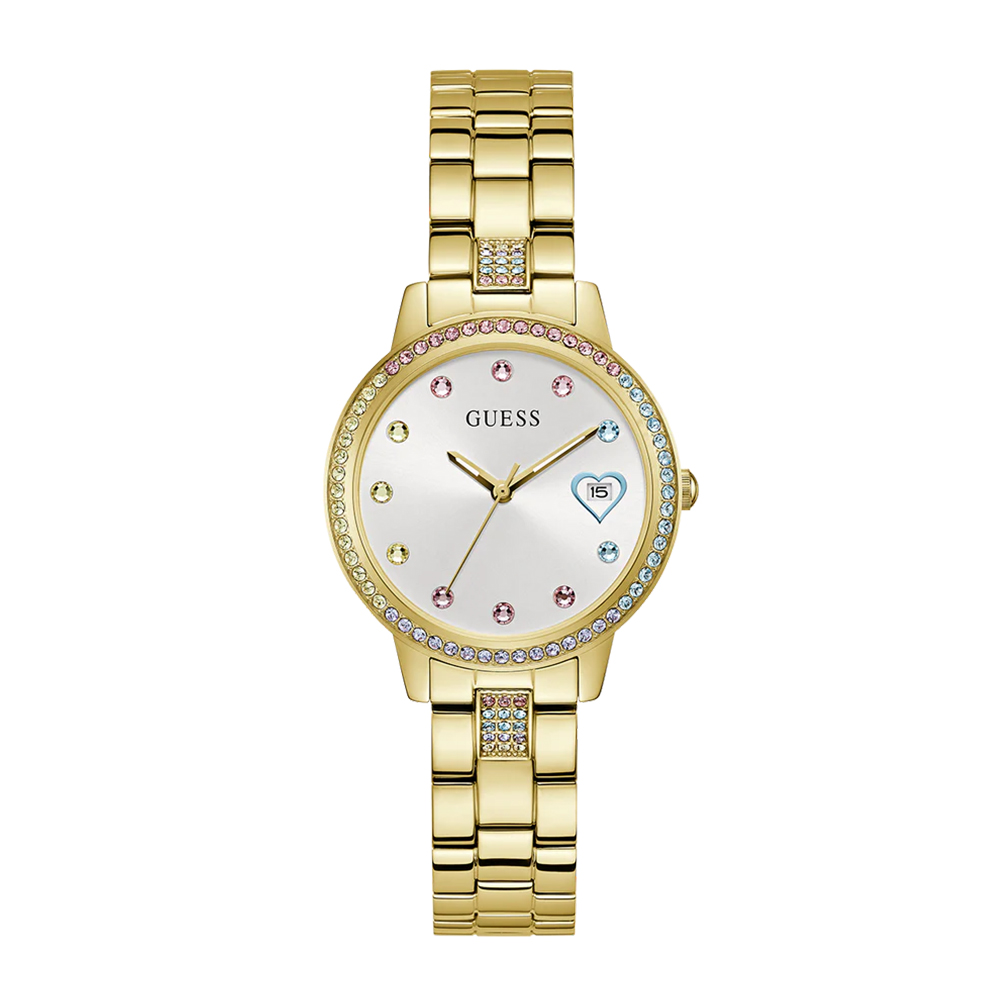 Picture of Guess Three of Hearts Gold-Tone Watch GW0657L2