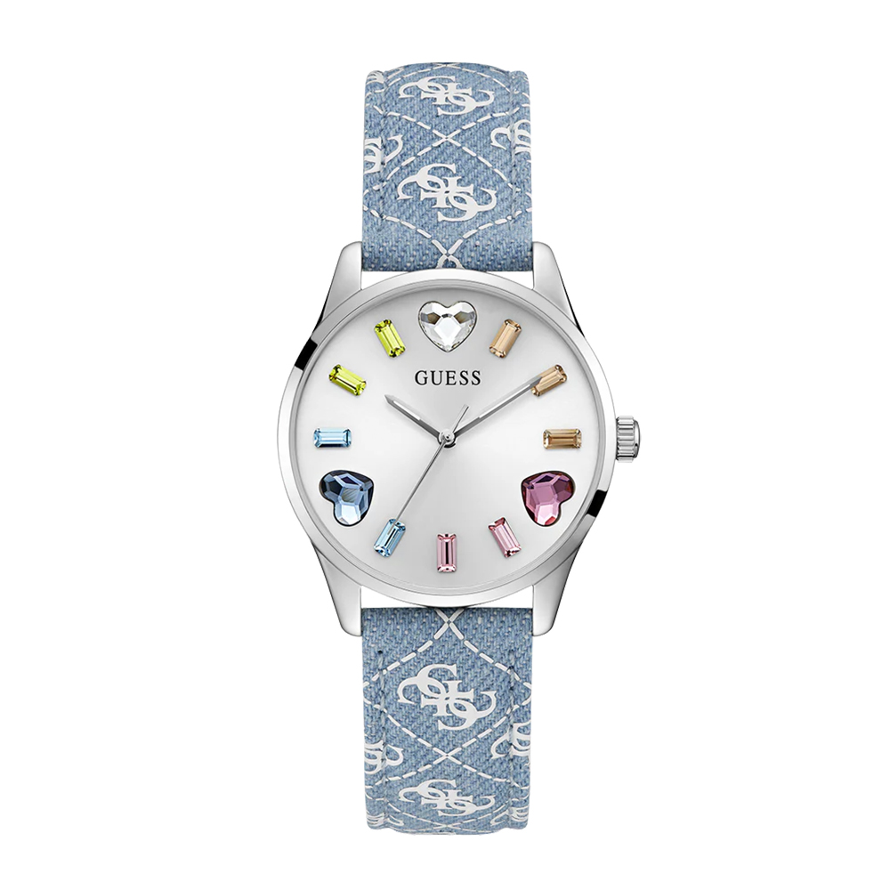 Picture of Guess Ladies Blue Silver Tone Analog Watch GW0654L1