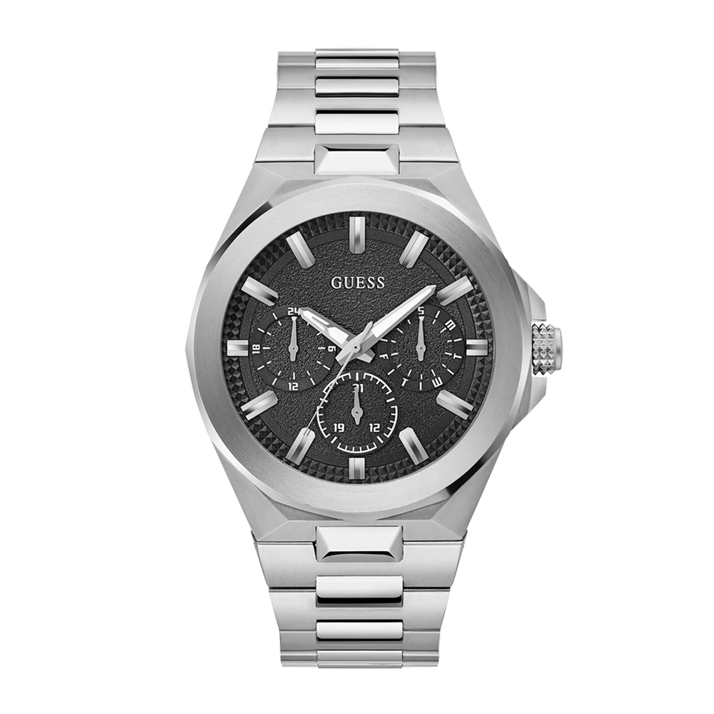 Picture of Guess Mens Silver Tone Multi-function Watch GW0798G1
