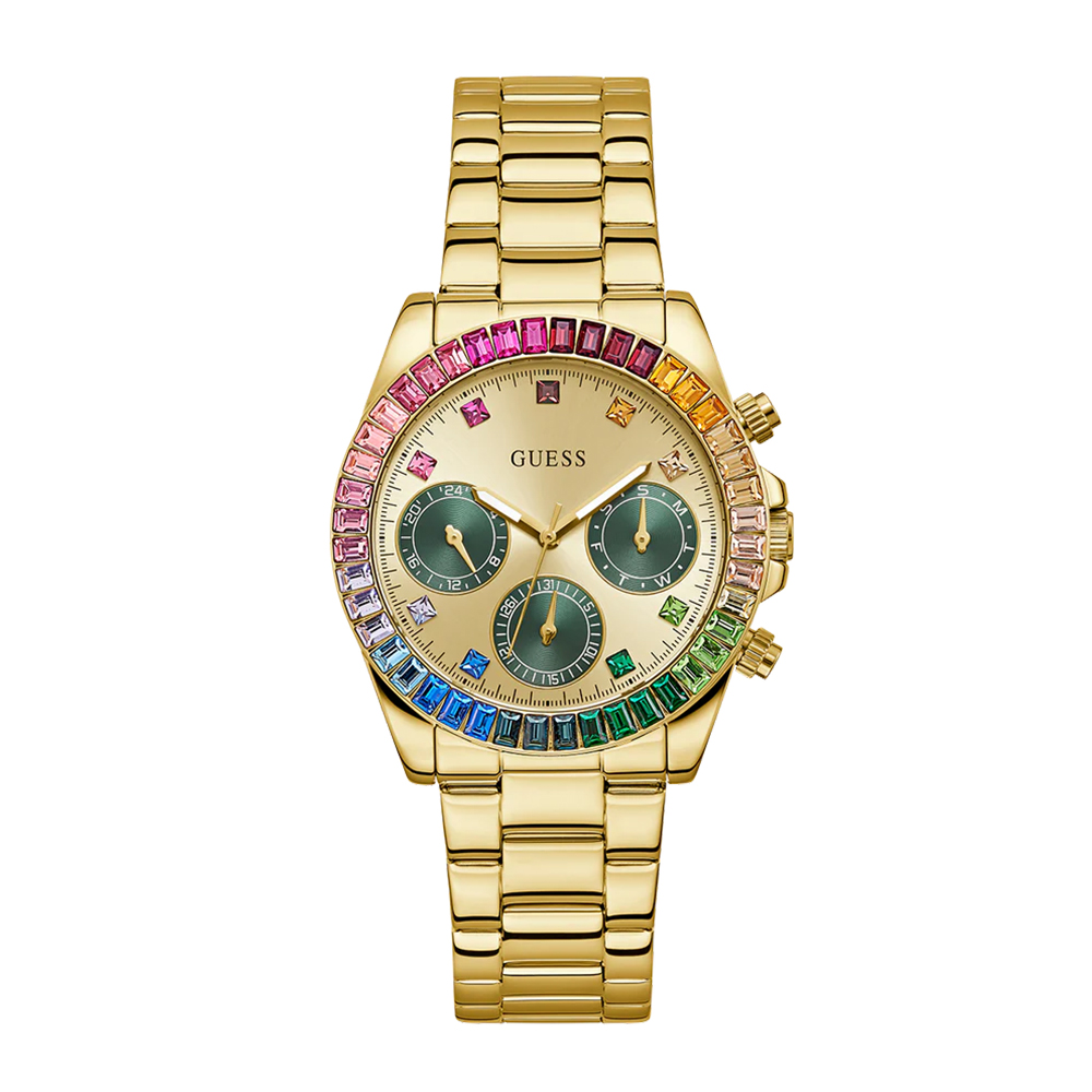 Picture of Guess Ladies Gold Tone Multi-function Watch GW0690L4