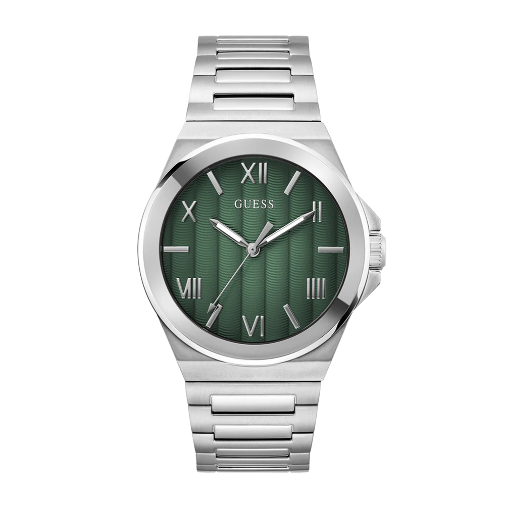 Picture of Guess Mens Silver Tone Analog Watch GW0789G1