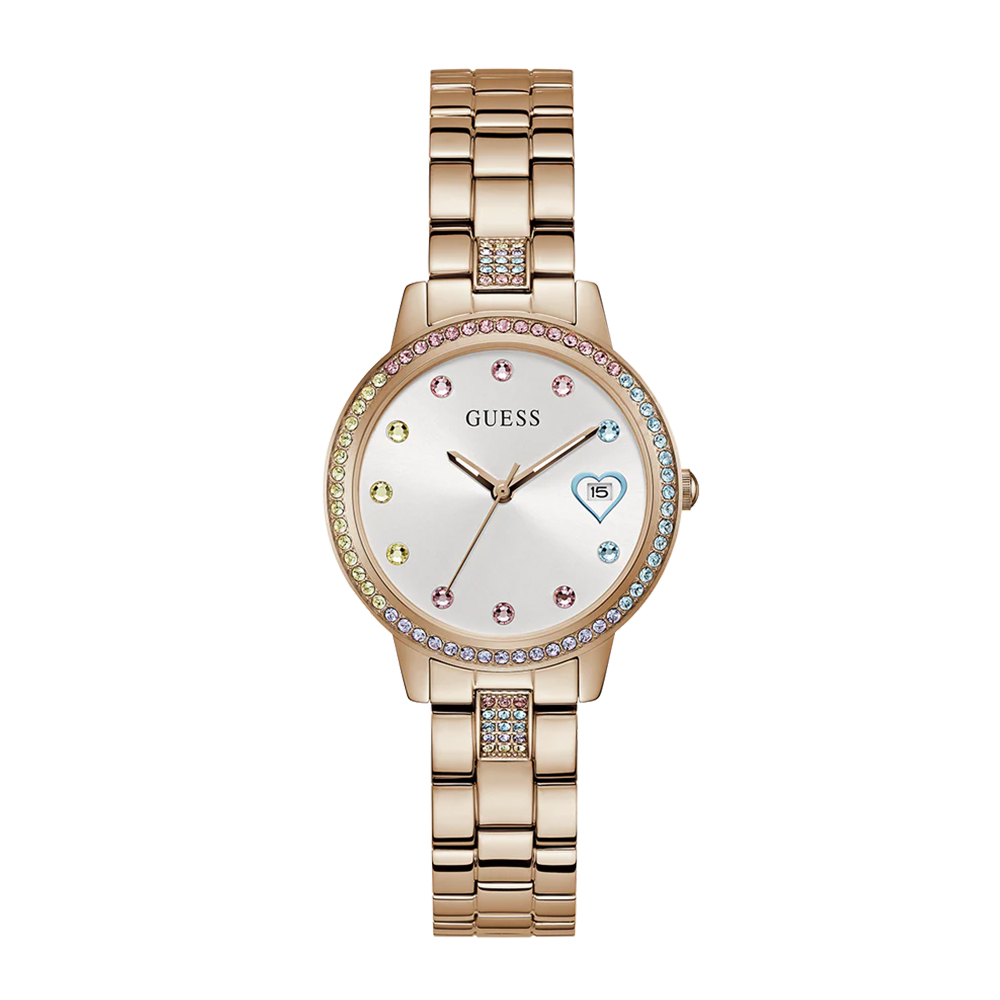 Picture of Guess Ladies Rose Gold Tone Date Watch GW0657L3