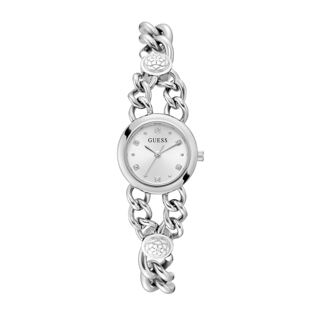 Picture of Guess Ladies Silver Tone Analog Watch GW0758L1