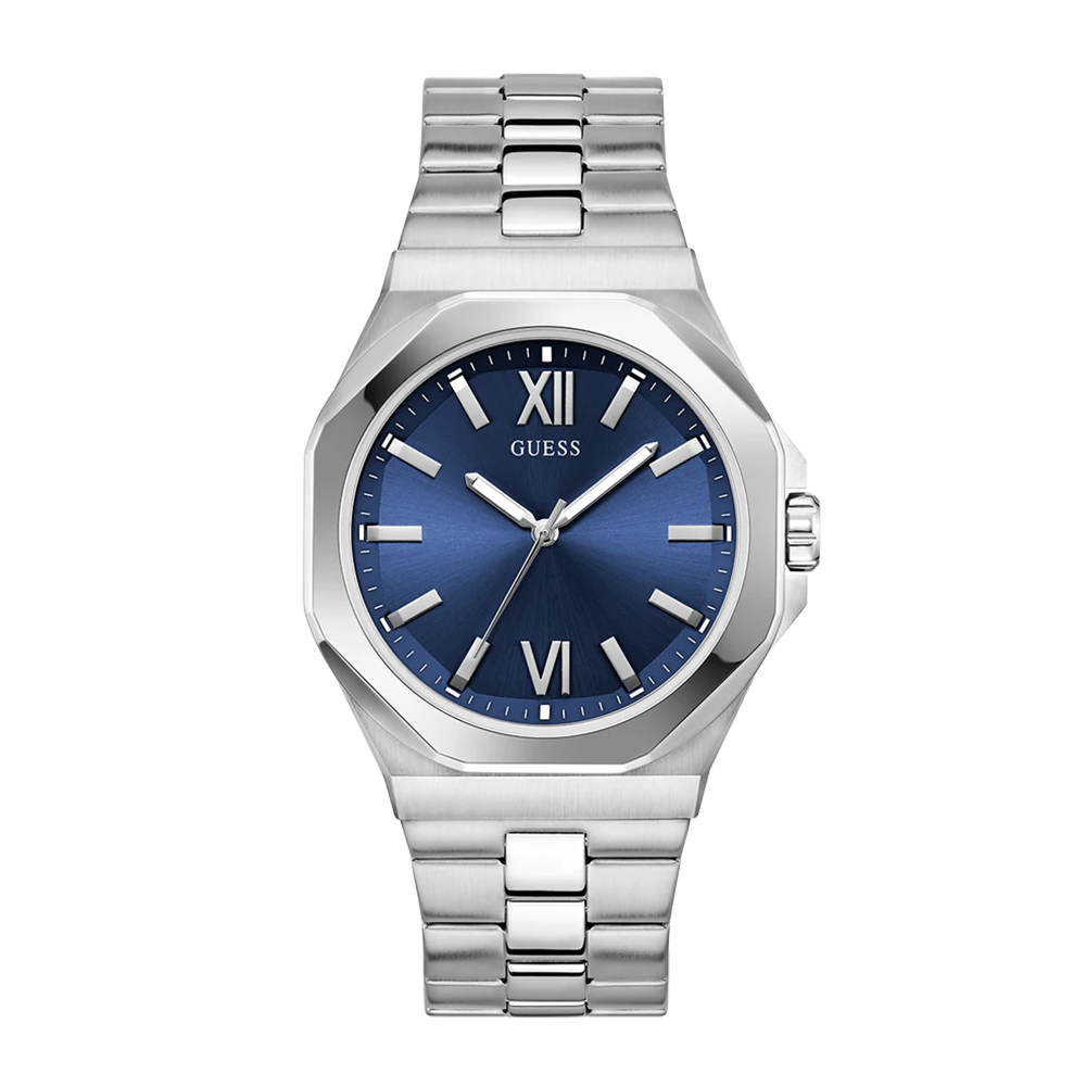 Picture of Guess Mens Silver Tone Analog Watch GW0849G1