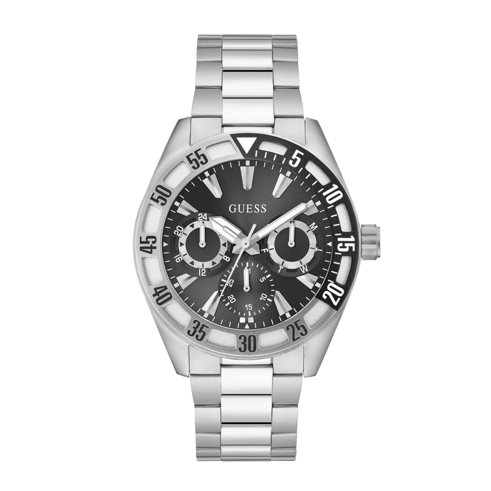 Picture of Guess Mens Silver Tone Multi-function Watch GW0904G1