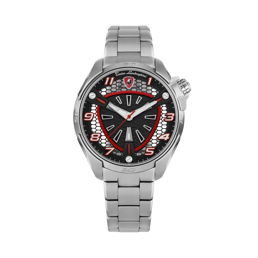 Picture of Tonino Lamborghini Shock ABS Red Analog Watch For Men TLABSR-SS-B