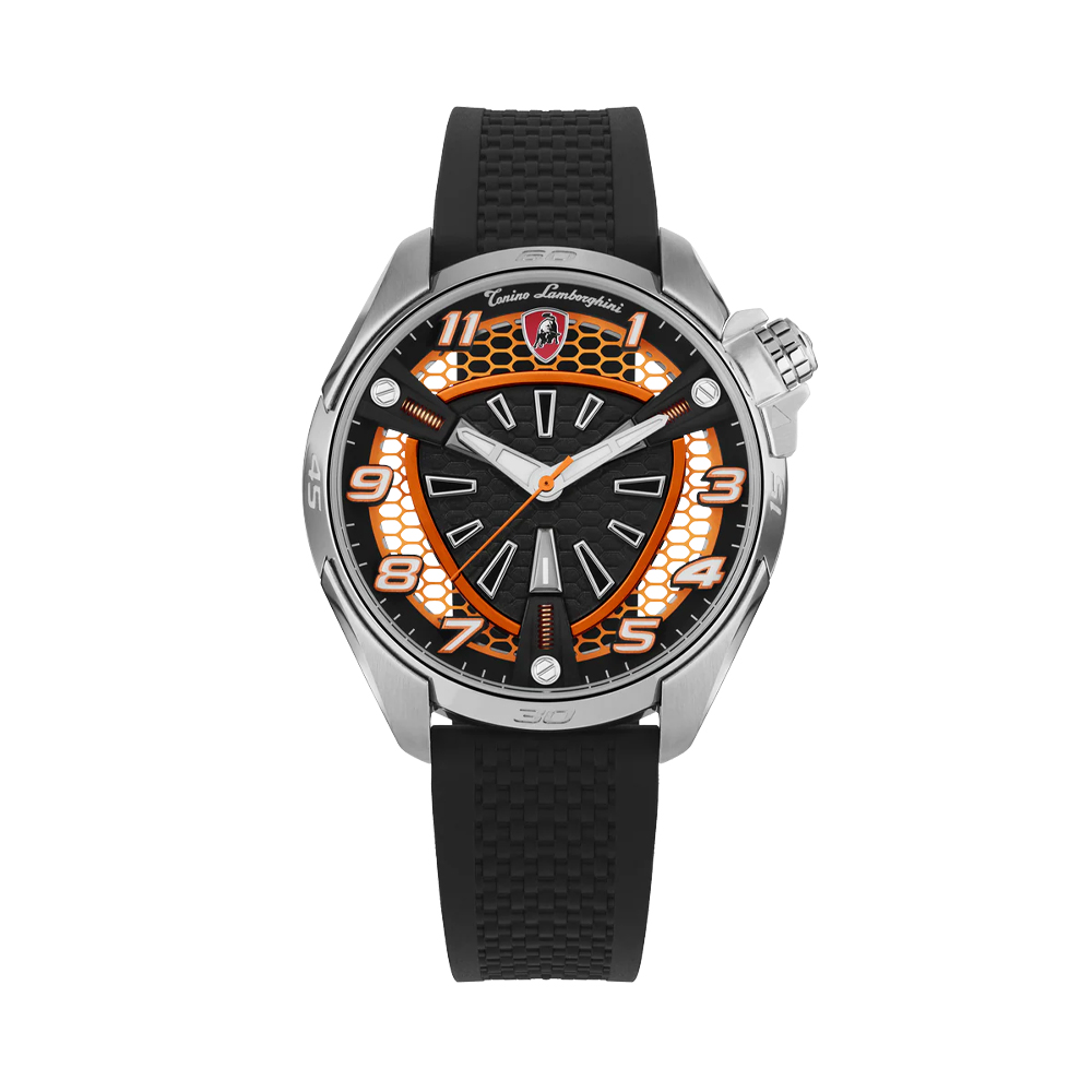 Picture of Tonino Lamborghini Shock ABS Orange Analog Watch For Men TLABSO-SS-R