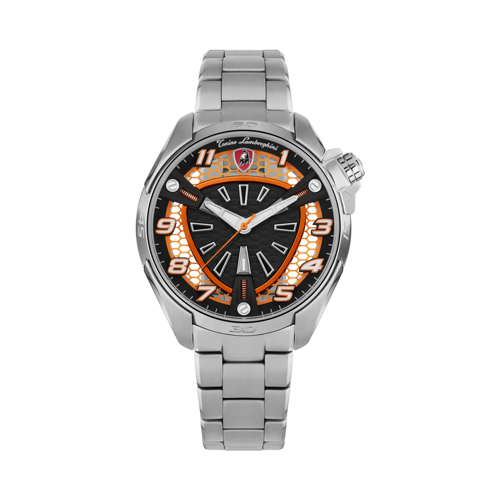 Picture of Tonino Lamborghini Shock ABS Orange Analog Watch For Men TLABSO-SS-B