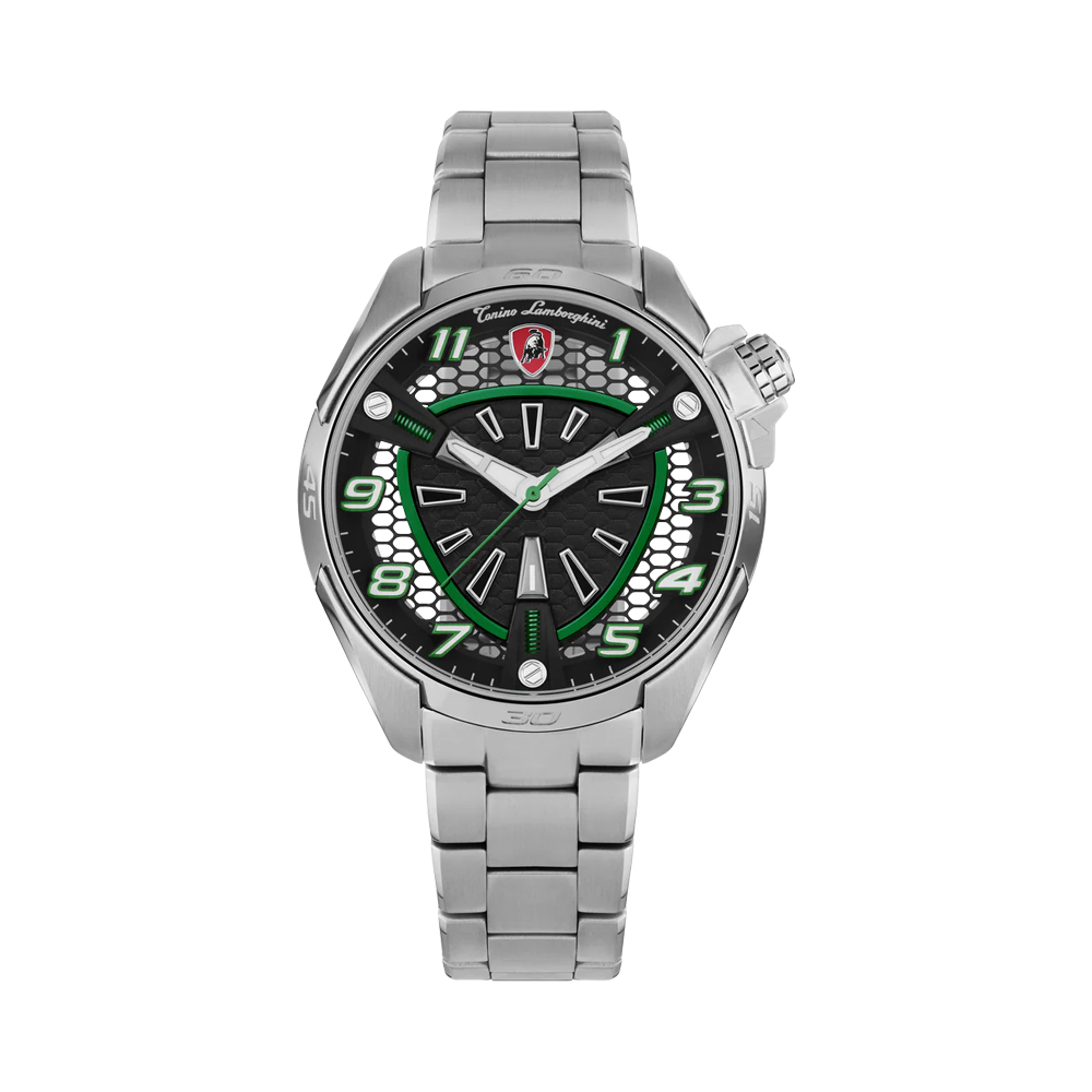 Picture of Tonino Lamborghini Shock ABS Green Analog Watch For Men TLABSG-SS-B
