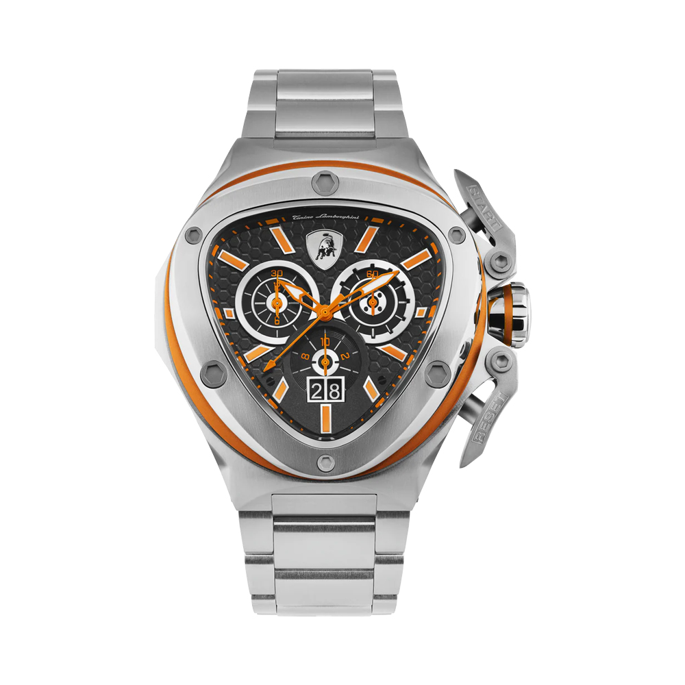 Picture of Tonino Lamborghini Spyder Quartz Orange Dial Watch For Men TL9XB-SS-B