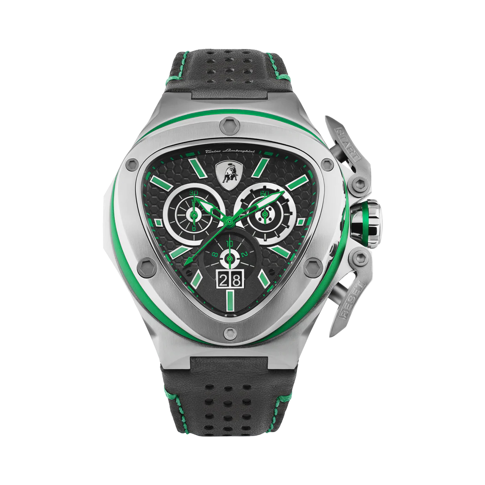 Picture of Tonino Lamborghini Spyder Quartz Green Dial Watch For Men TL9XF-SS
