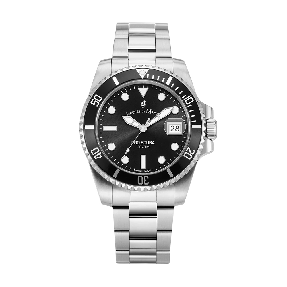 Picture of Jacques du Manoir Pro Scuba 43 Men Black Dial Watch JWG02801