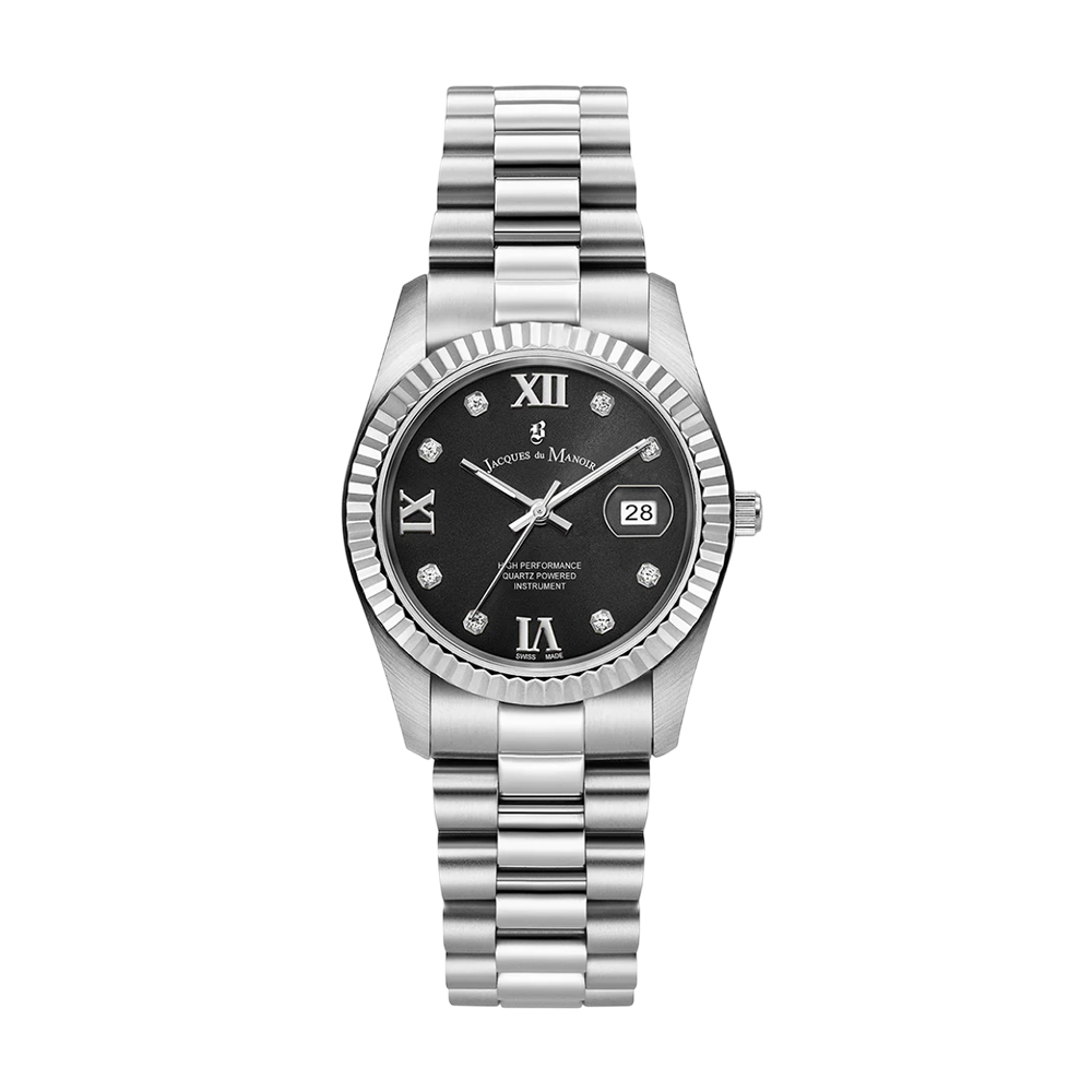 Picture of Jacques du Manoir Inspiration Roman II Women Black Dial Watch JWL01308