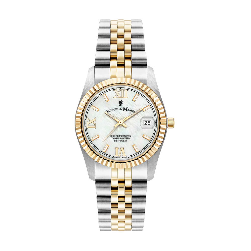 Picture of Jacques du Manoir Inspiration Roman White Dial Women Watch JWL01303