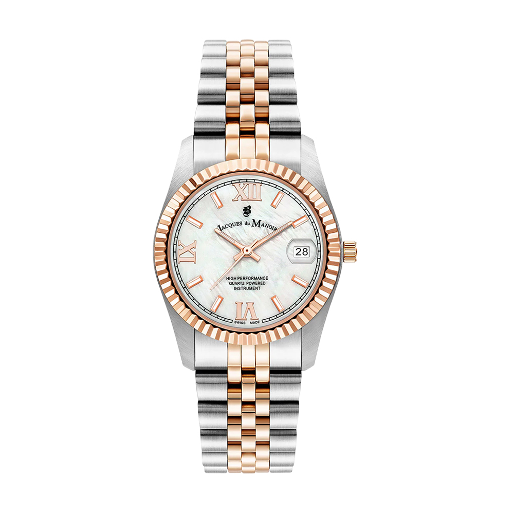 Picture of Jacques du Manoir Inspiration Roman White Dial Women Watch JWL01304