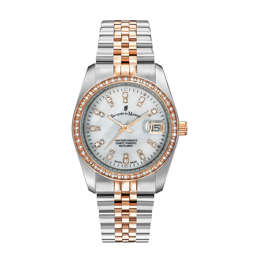 Picture of Jacques du Manoir Inspiration Elegance White Dial Women Watch NROP.23