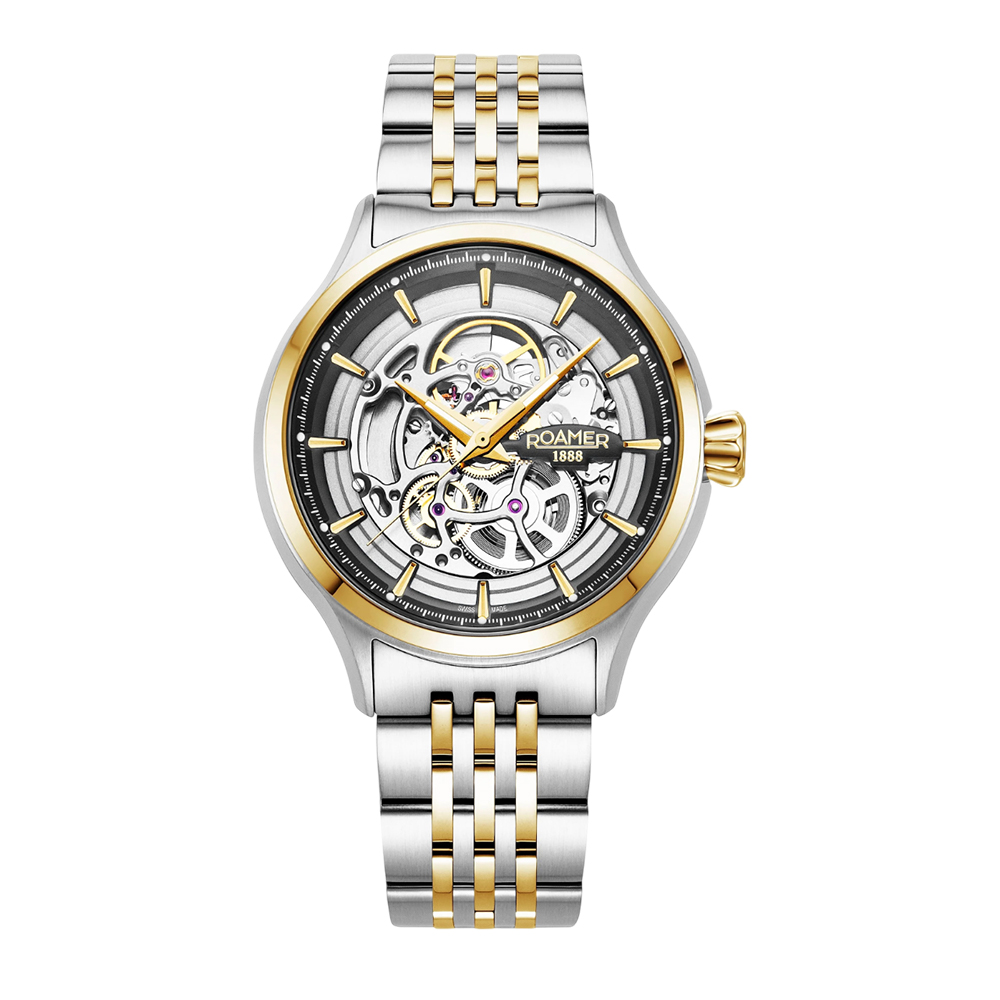 Picture of Roamer Competence Skeleton IV Two Tone Men's Watch