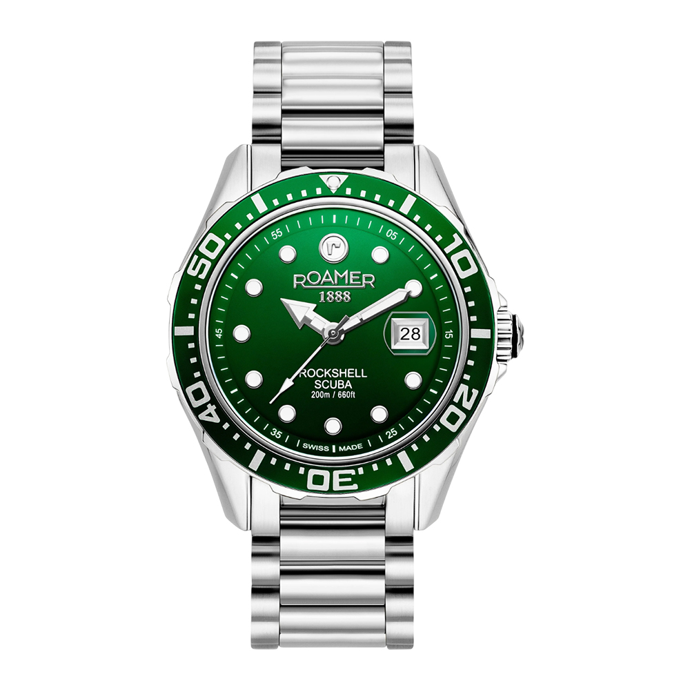 Picture of Roamer Rockshell Mark III Scuba Men Green Dial Watch