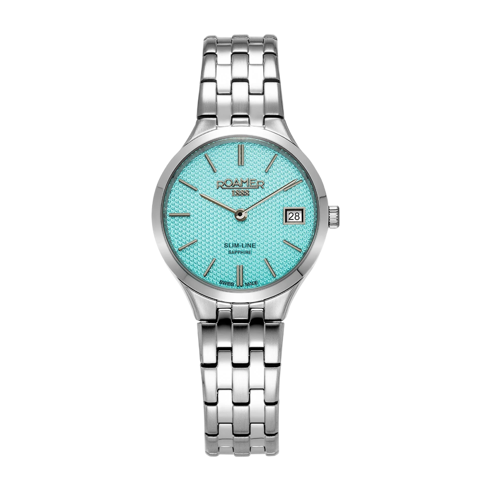Picture of Roamer Slim Line Classic Ladies Light Blue Watch