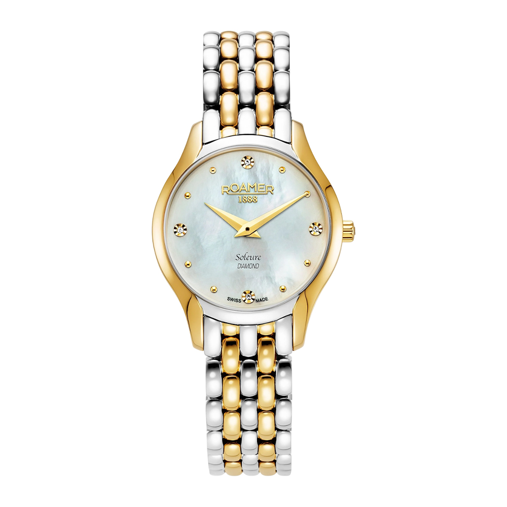 Picture of Roamer Soleure Women White Dial Gold and Silver Bracelet Watch