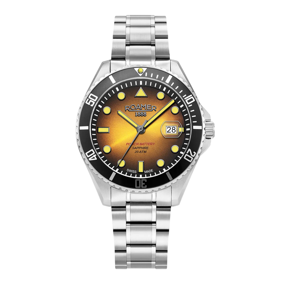 Picture of Roamer Pro Diver 200 Yellow Gradient Dial Men Watch