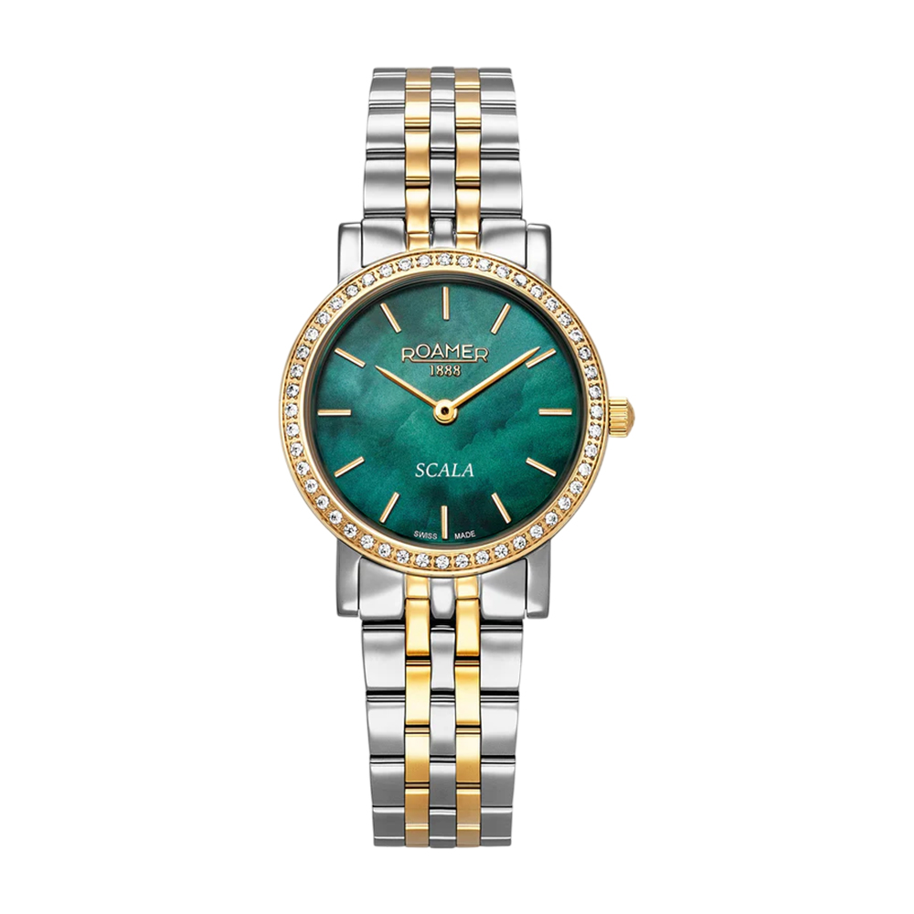 Picture of Roamer Scala Green Dial Two Tone Bracelet Women Watch