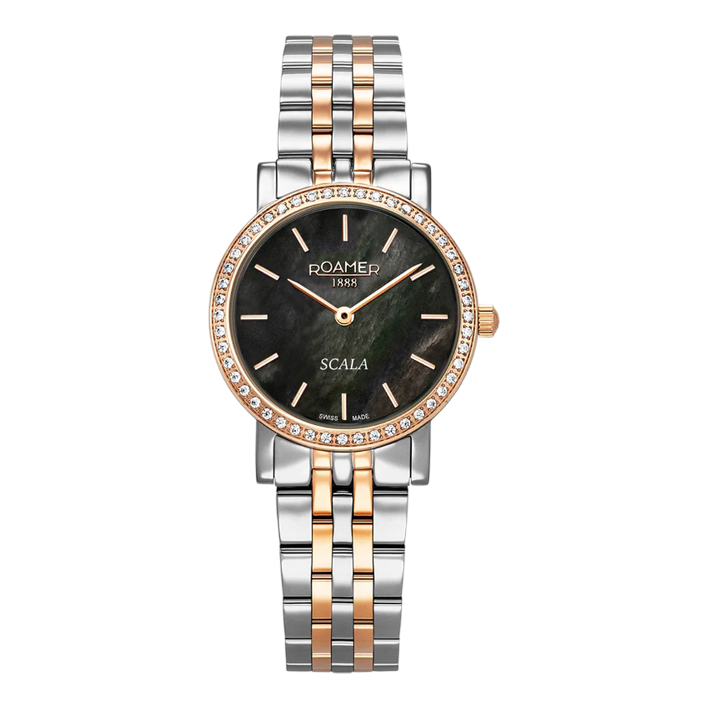 Picture of Roamer Scala Black Dial Two Tone Bracelet Women Watch