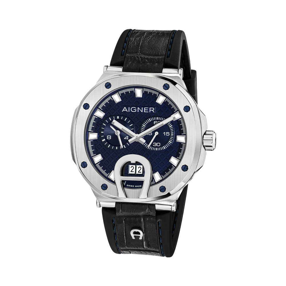 Picture of Aigner Men's Stainless Steel Case Leather Blue Dial Watch ARWGA0000708