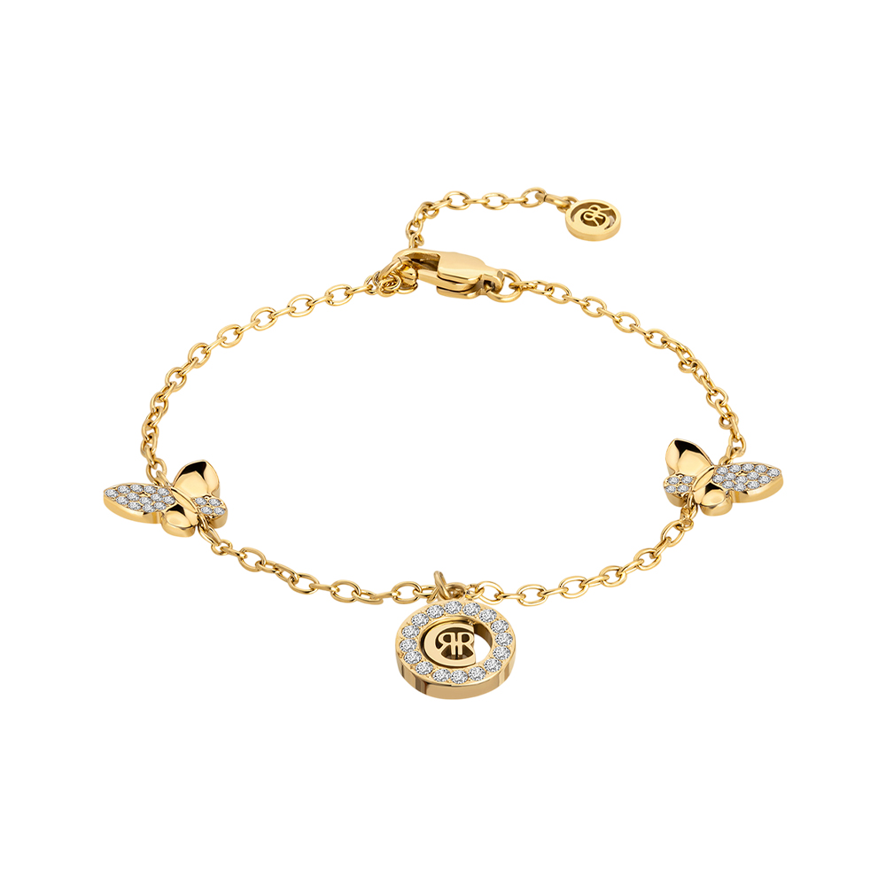 Picture of Cerruti 1881 Gold Tone Zircon Chain Bracelet CIJLB2216412